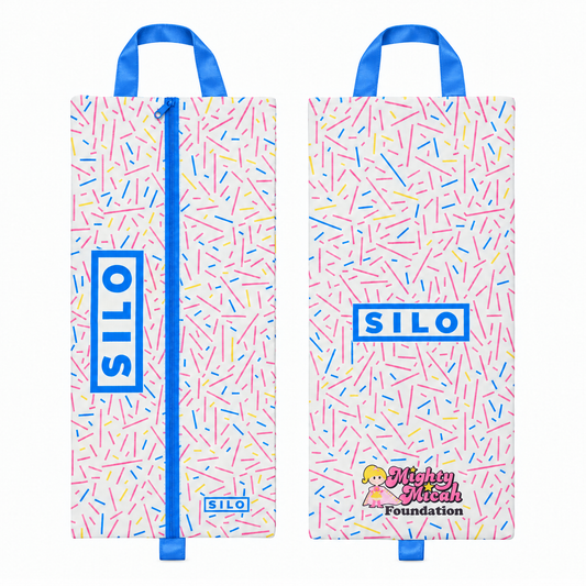 SILO Shoe Bag Lite, Mighty Micah Foundation design, front and back