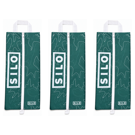 3 PACK BUNDLE I 3 x Shoe Bag Lite - Topo Green Design