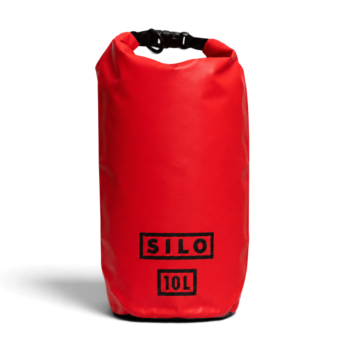 SILO Dry Drop 10L waterproof dry bag in Red, front